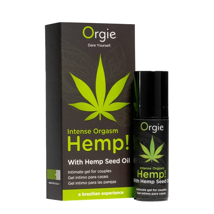 Vibrador Liquido Intense Orgasm Hemp! con Aceite de Semillas de Cañamo