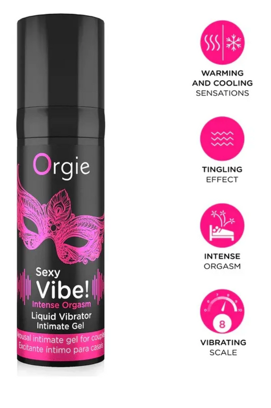 Sexy Vibe! Intense Orgasm Vibrador Liquido - Sensacion De Vibracion y Frio