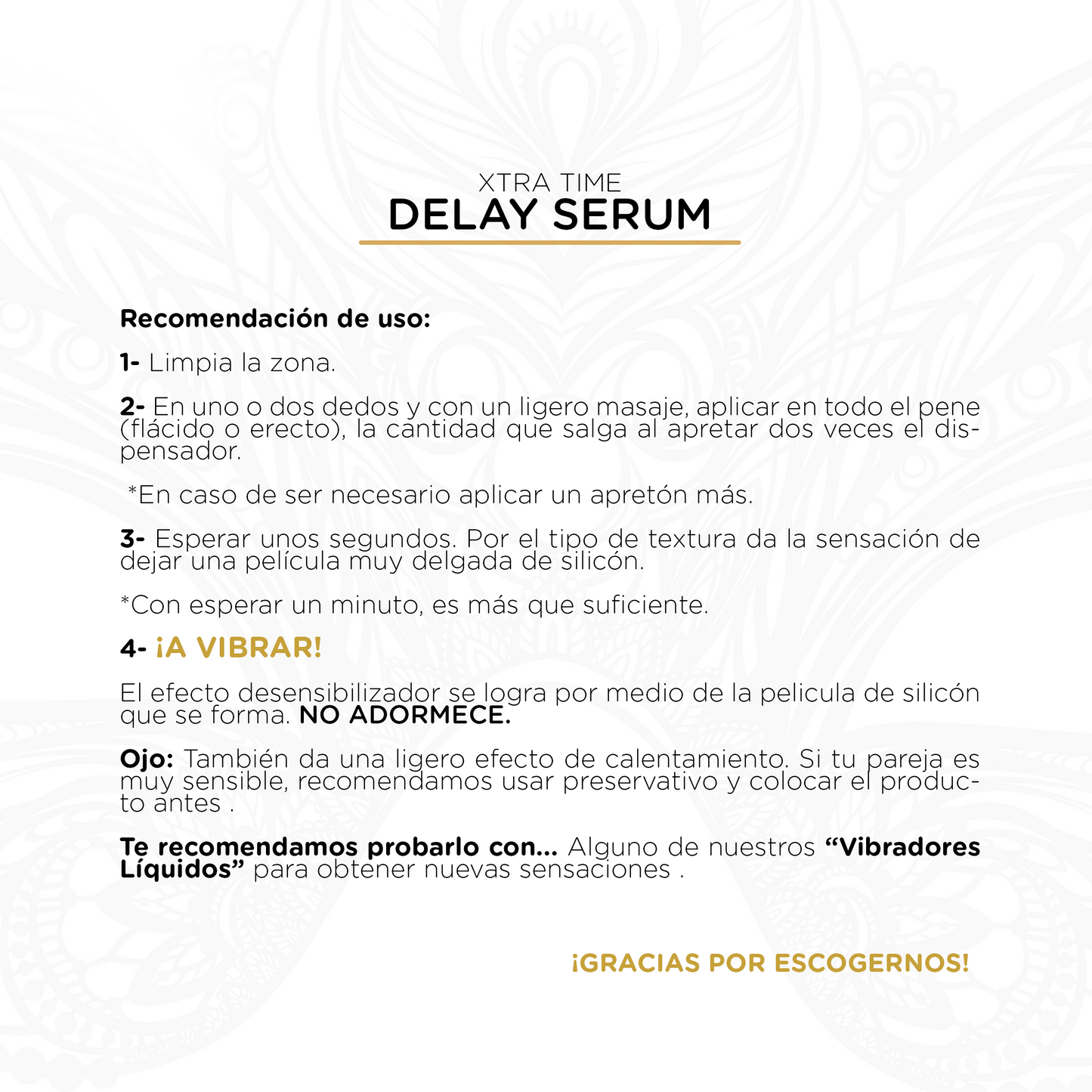 Xtra Time Delay Serum Retardante para Él